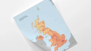 Canada Population Density Map with Terrain Printable | Canada Demographic Map Poster