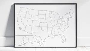 USA Blank Outline Map Printable Bundle | 10 United States Outline Styles | State Borders | PDF & JPG