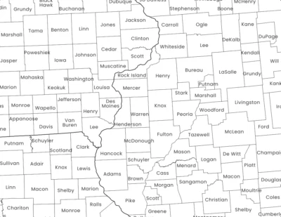 USA Counties Map Printable (Blank & Labeled) | United States County Map PDF & JPG