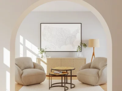 USA County Map Printable | All Counties Outline Map with State Borders | PDF PNG JPG