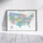 United States Political Map Printable | Clean Minimal Edition with States, Capitals & Major Cities