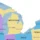 USA Political Map Printable, Minimalist States Map with Capitals & Major Cities