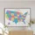 USA Political Map Printable, Minimalist States Map with Capitals & Major Cities