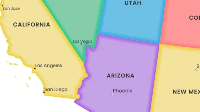 usa-political-map-printable-with-highlighted-borders-states-capitals-cities-zoom-detail United States Political Map Printable with Highlighted Borders, States, Capitals, Cities, Colorful Wall Art Poster