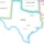 USA Political Outline Map Printable, Minimalist States Map with Glow Borders, Capitals & Major Cities
