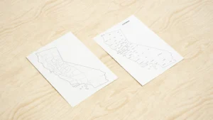 California County Map Printable, Blank & Labeled, Geography Worksheet