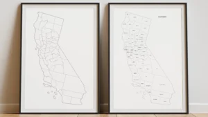 California Counties Map Printable, Blank & Labeled