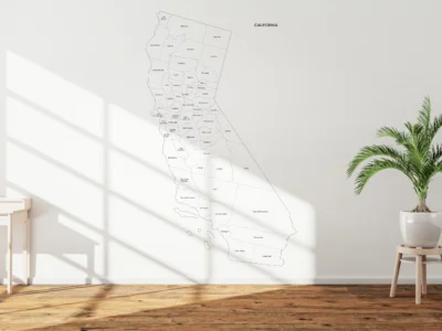 California Counties Map Printable, Blank & Labeled