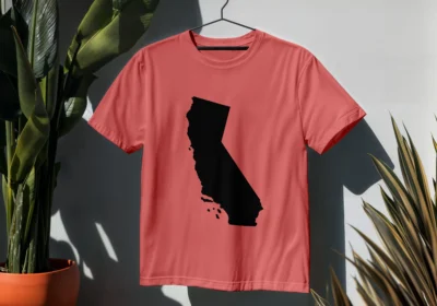 California SVG Cut File, State Silhouette, DXF EPS PNG Vector Files, for Cricut & Silhouette