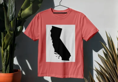 California SVG Cut File, State Silhouette, DXF EPS PNG Vector Files, for Cricut & Silhouette