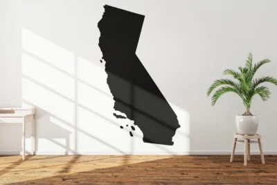 California SVG Cut File, State Silhouette, DXF EPS PNG Vector Files, for Cricut & Silhouette