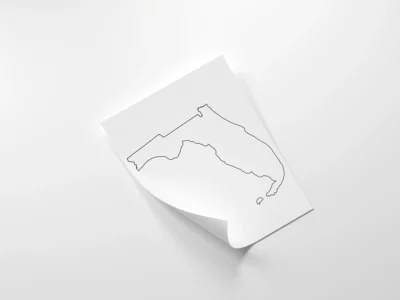 Florida Blank Outline Map Printable, JPG PDF PNG