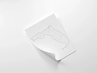 Florida County Map Printable, Blank & Labeled, Geography Worksheet