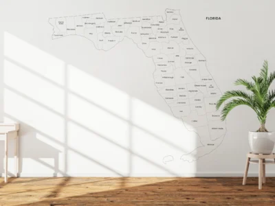 florida-county-map-printable-labeled-wall Florida Counties Map Printable, Blank & Labeled