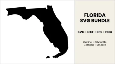 Florida SVG Bundle, State Cut Files, SVG DXF EPS PNG