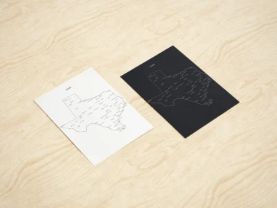 Texas Cities Map Printable, Texas Map with Cities, Wall Art, Light & Dark Styles, PDF JPG Download