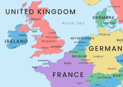 World Political Map Printable Poster | Countries, Capitals & Major Cities