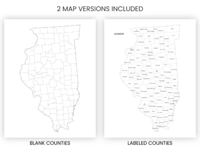 illinois-counties-map-printable-blank-labeled-included-map-versions-info Illinois Counties Map Printable, Blank & Labeled