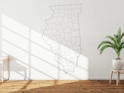 illinois-counties-map-printable-blank-wall Illinois Counties Map Printable, Blank & Labeled