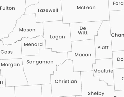 illinois-counties-map-printable-light-zoom-detail Illinois Counties Map Printable, Labeled County Map, Light & Dark Styles