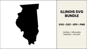 Illinois SVG Bundle, Cut Files for Cricut & Silhouette, DXF EPS PNG