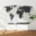 Minimalist World Map Printable (5 Color Variants) | Modern Wall Art Poster | Country Borders
