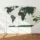 Minimalist World Map Printable (5 Color Variants) | Modern Wall Art Poster | Country Borders