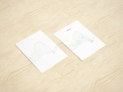 New York County Map Printable, Blank & Labeled, Geography Worksheet