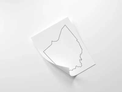 Ohio Blank Outline Map Printable, State Outline Map, JPG PDF PNG