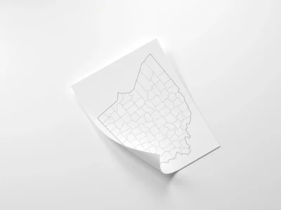 Ohio Counties Map Printable, Blank & Labeled, Geography Worksheet