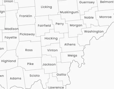 ohio-counties-map-printable-light-zoom-detail Ohio Counties Map Printable, Labeled County Map, Light & Dark Styles