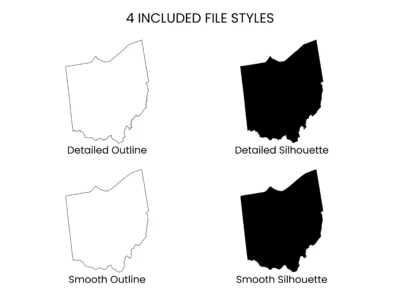 Ohio SVG Bundle, Cut Files for Cricut & Silhouette, DXF EPS PNG