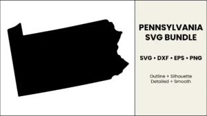 Pennsylvania SVG Bundle: Cut File for Cricut & Silhouette, DXF EPS PNG