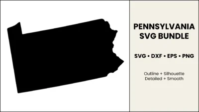 Pennsylvania SVG Bundle: Cut File for Cricut & Silhouette, DXF EPS PNG