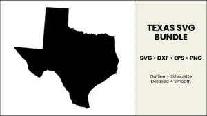 Texas SVG Bundle: Cut File for Cricut & Silhouette, DXF EPS PNG