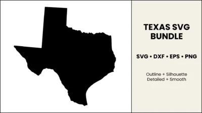 Texas SVG Bundle: Cut File for Cricut & Silhouette, DXF EPS PNG
