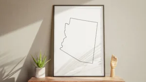 arizona-blank-outline-map-printable-study-table-frame Arizona Blank Outline Map Printable, State Outline Map, JPG PDF PNG