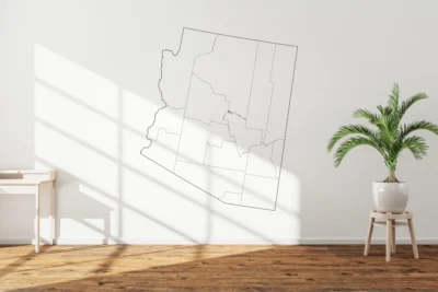 arizona-counties-map-printable-blank-wall Arizona Counties Map Printable, Blank & Labeled, Geography Worksheet