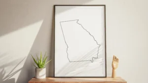 georgia-blank-outline-map-printable-study-table-frame Georgia Blank Outline Map Printable, State Outline Map, JPG PDF PNG