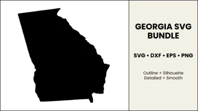 Georgia SVG Bundle, Cut Files for Cricut & Silhouette, DXF EPS PNG