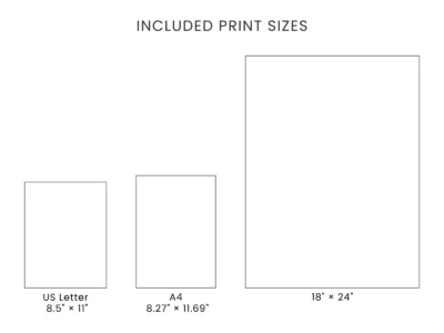 Michigan Blank Outline Map Printable, State Outline Map, JPG PDF PNG
