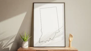 indiana-blank-outline-map-printable-study-table-frame Indiana Blank Outline Map Printable, State Outline Map, JPG PDF PNG