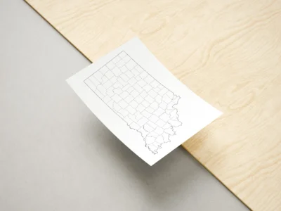 Indiana Counties Map Printable, Blank & Labeled, Geography Worksheet