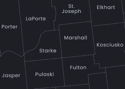 indiana-counties-map-printable-dark-version-zoom-detail Indiana Counties Map Printable, Labeled County Map, Light & Dark Styles