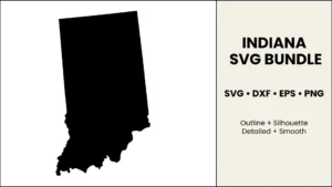indiana-svg-bundle Indiana SVG Bundle, Cut Files for Cricut & Silhouette, DXF EPS PNG
