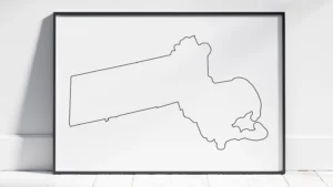 massachusetts-blank-outline-map-printable-frame Massachusetts Blank Outline Map Printable, State Outline Map, JPG PDF PNG
