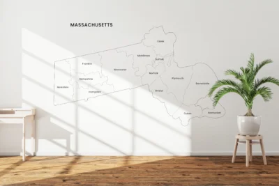 massachusetts-counties-map-printable-labeled-wall Massachusetts Counties Map Printable, Blank & Labeled, Geography Worksheet