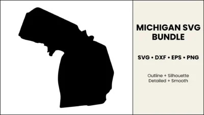 Michigan SVG Bundle, Cut Files for Cricut & Silhouette, DXF EPS PNG