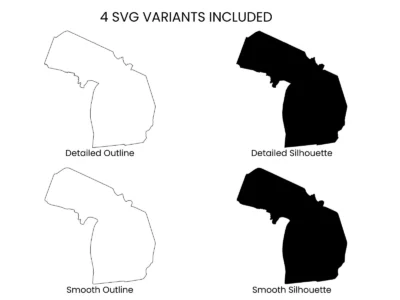 Michigan SVG Bundle, Cut Files for Cricut & Silhouette, DXF EPS PNG