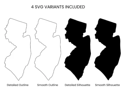 New Jersey SVG Bundle, Cut Files for Cricut & Silhouette, DXF EPS PNG